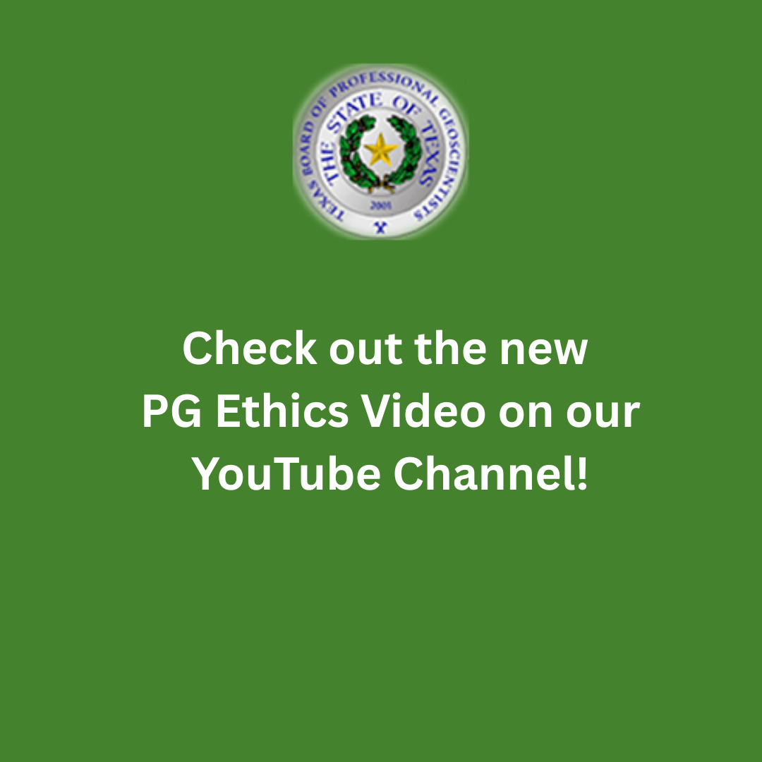 Check out the new PG Ethics Video on our YouTube Channel!